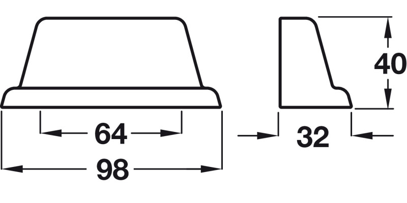 Land Cup Hdl ZA Antique Brass 64mm cc