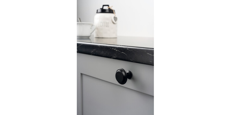 Land Knob ZA Matt Black D40x33mm