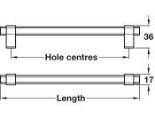 Tiberius Bar Hdl Alu Pol Chr 160mm cc
