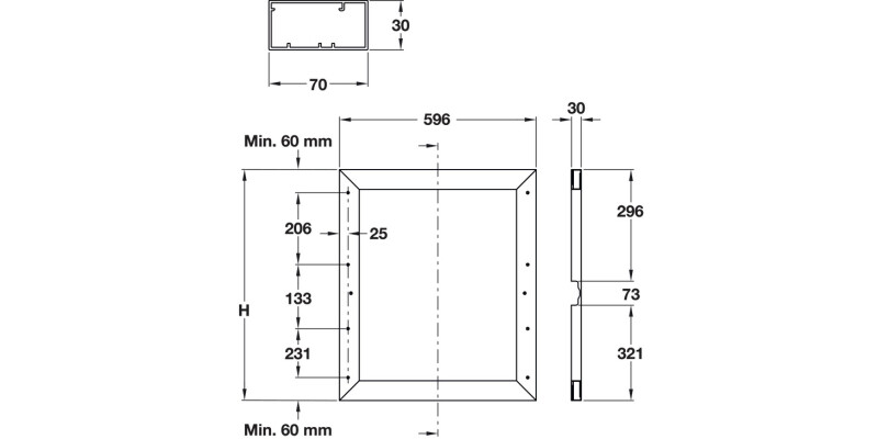 Gola Sys C+ Dishwasher Frm Pro 690x596mm
