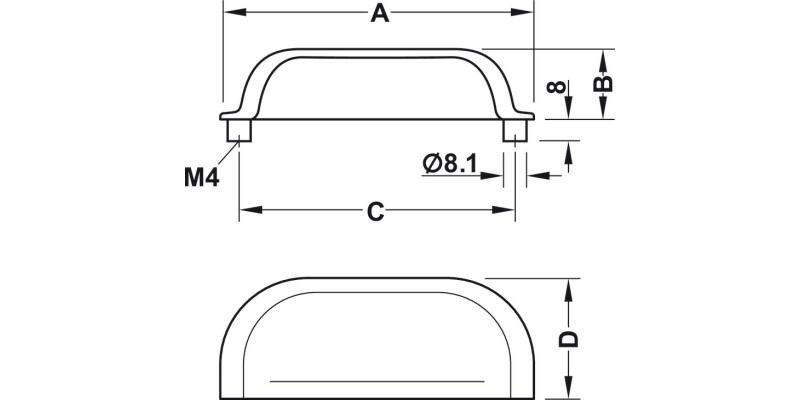 Parina Cup Hdl Brs Pol Nkl 64mm cc