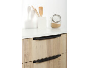 Cutt Pull Hdl Alu Matt Blk 96/128mm cc