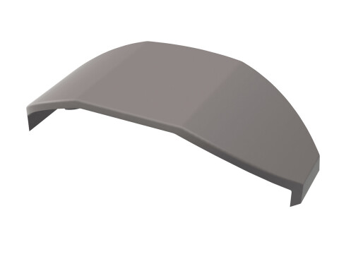 Evolution Push Lock Cover Plate Pl Grey