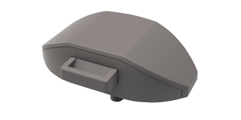 Evolution Push Lock Cover Plate Pl Grey