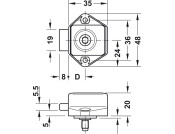 Mini Push-Lock Case BS 15mm UH Black