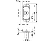 Econo Espagnolette Lock BS15mm RH KA
