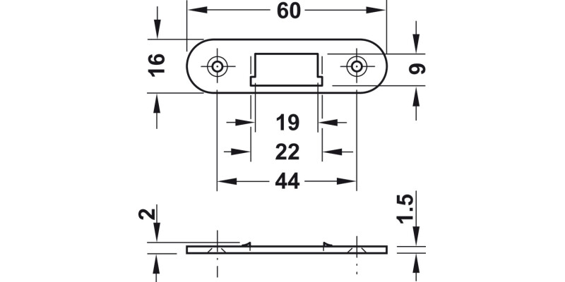 Symo3000 Roll Shut Mort Lock Strike Plt