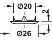 Econo Deadbolt Rim Lock BS25mm KA DR