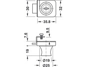 Econo Glass Dr Deadbolt Lock 5-8mm KA