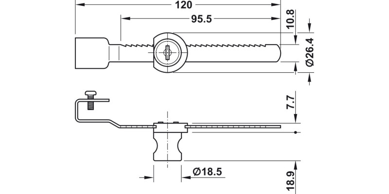 Econo Glass Sld Dr Lock 3-6mm KA