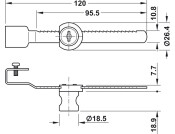 Econo Glass Sld Dr Lock 3-6mm KA