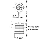 Symo3000 Gls Dr Lock Hinged Dr SF MNP