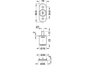 Econo PushButton Cyl Sld Dr Lock D19 KA