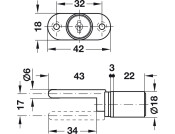 Central Locking Rotary Lock 18/32mm