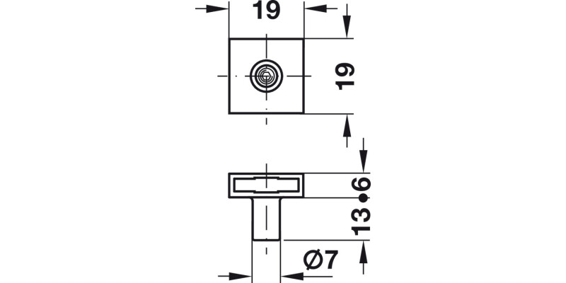 Central Locking Rotary Lock 18/32mm