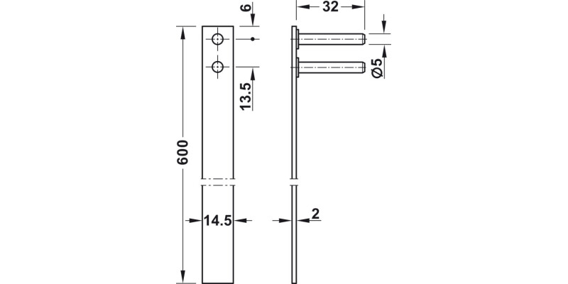 Econo Central Rotary Cyl Lock w/Bar KD