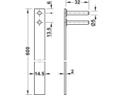 Econo Central Rotary Cyl Lock w/Bar KD