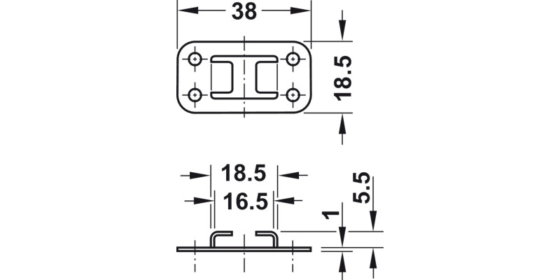 Econo Central Rotary Cyl Lock w/Bar KD