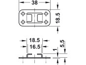 Econo Central Rotary Cyl Lock w/Bar KD
