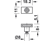 Econo Central Rotary Cyl Lock w/Bar KD
