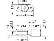 Econo Central Rotary Cyl Lock w/Bar KA