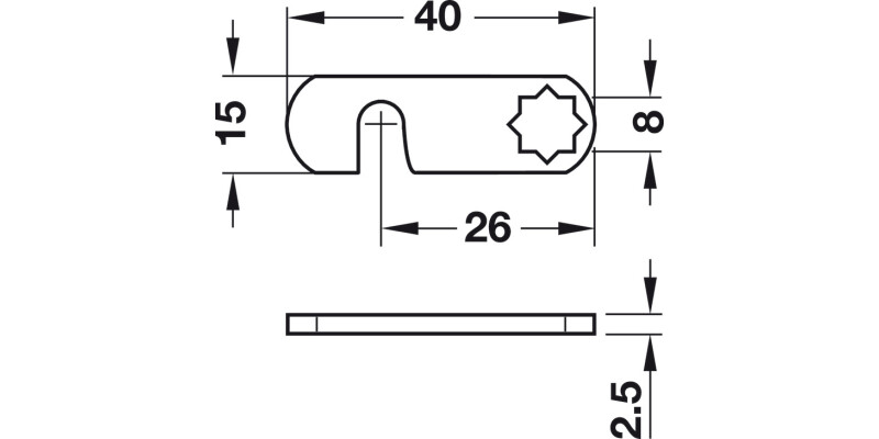 Symo3000 Hook Cam 40mm St Glv