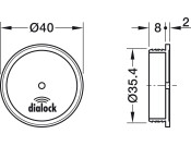 Dialock DFANT 2 External Antenna 3.0m