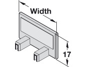 Panel Seal Profile-End Cap 26mm Pl Slv