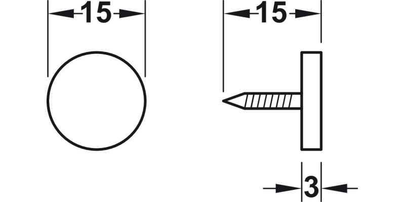 Magnetic Catch 3.0kg SF St/Pl White