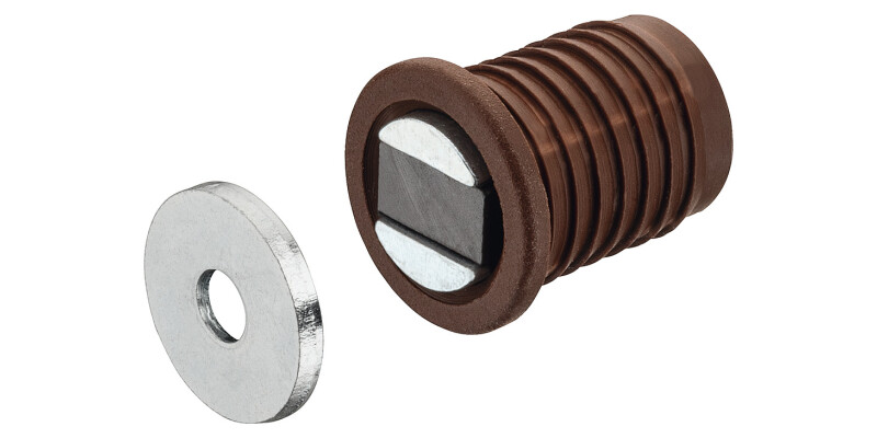 Mortice Magnetic Catch 4.5kg St/Pl Brw