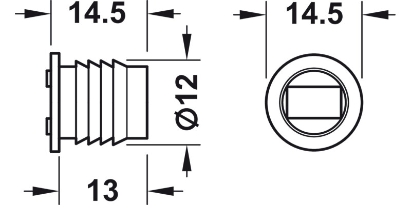 Mortice Magnetic Catch 1.4kg St/Pl Wht