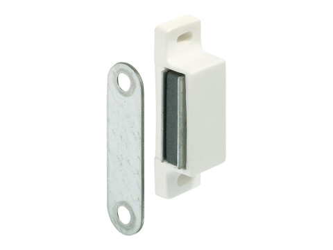 Magnetic Catch, Pull (approx) 3 - 5 kg, for Screw Fixing, Plastic, Square