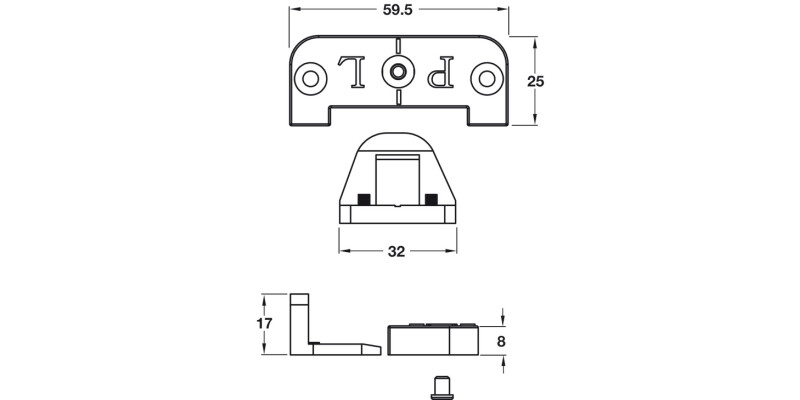 Pro-Fit Panel Lock Blk x6