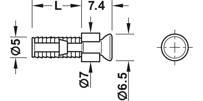 Rafix C20 Spread Bolt 5/12mm ZA Blk
