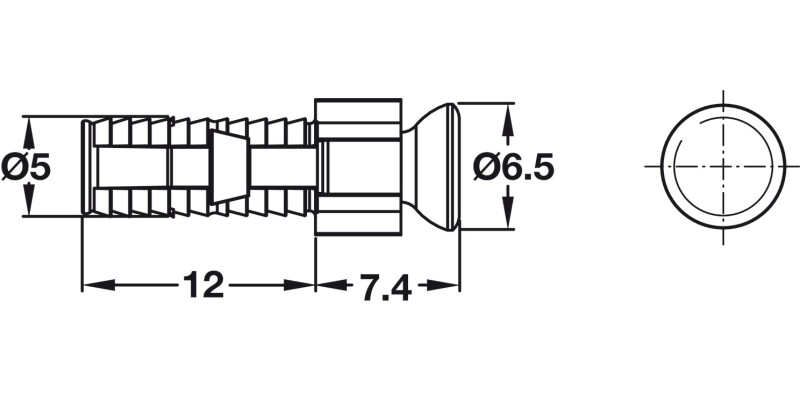 Rafix C20 Spread Bolt 5/12mm ZA Blk