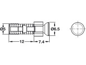 Rafix C20 Spread Bolt 5/12mm ZA Blk