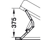Scissor Jack 375x255mm Blue Zinc Glv