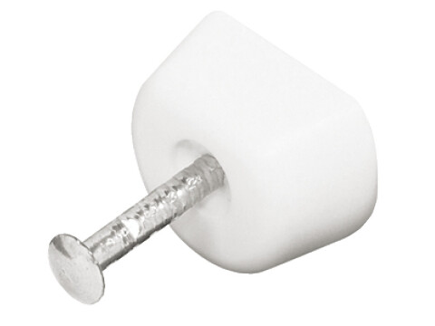 Shelf Support Flat Knock-in Pl Wht/SNP