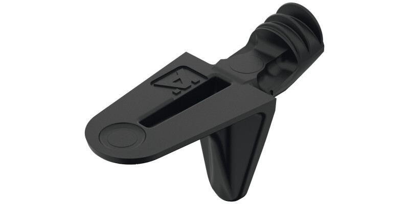 Shelf Support D5mm w Twin Plug ZA Blk