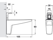 Moon Shelf Support 4-25mm ZA/Pl Mt.Blk