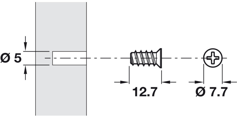 Pull-in Corner Brkt D5mm Fix Screw ZA MN