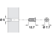 Pull-in Corner Brkt D5mm Fix Screw ZA MN