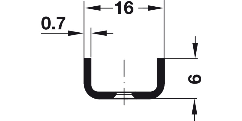 Shelf Support Strip RM/SM 3.5m SNP