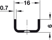Shelf Support Strip RM/SM 3.5m SNP