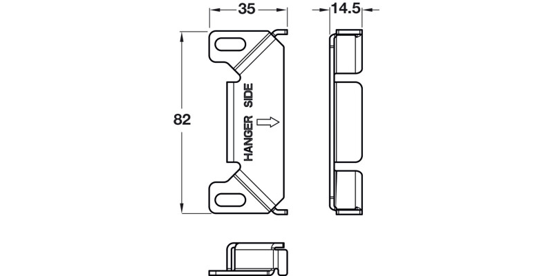 Cab Brkt Wall Plate for SH1+SH7 SZP