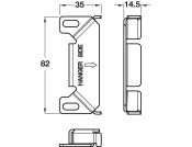 Cab Brkt Wall Plate for SH1+SH7 SZP