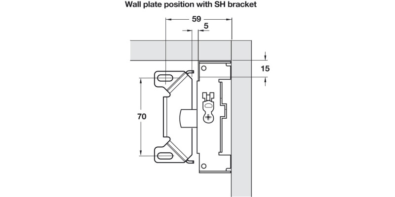Cab Brkt Wall Plate for SH1+SH7 SZP