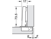 M310 110D Hinge Qck FO 45/9.5 wo SC NP