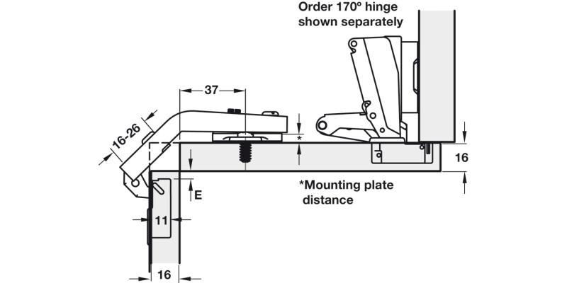 M310 135D Pie Cut Crn Sld 45/9.5 NP
