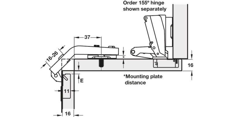 M310 135D Pie Cut Crn Sld 45/9.5 NP